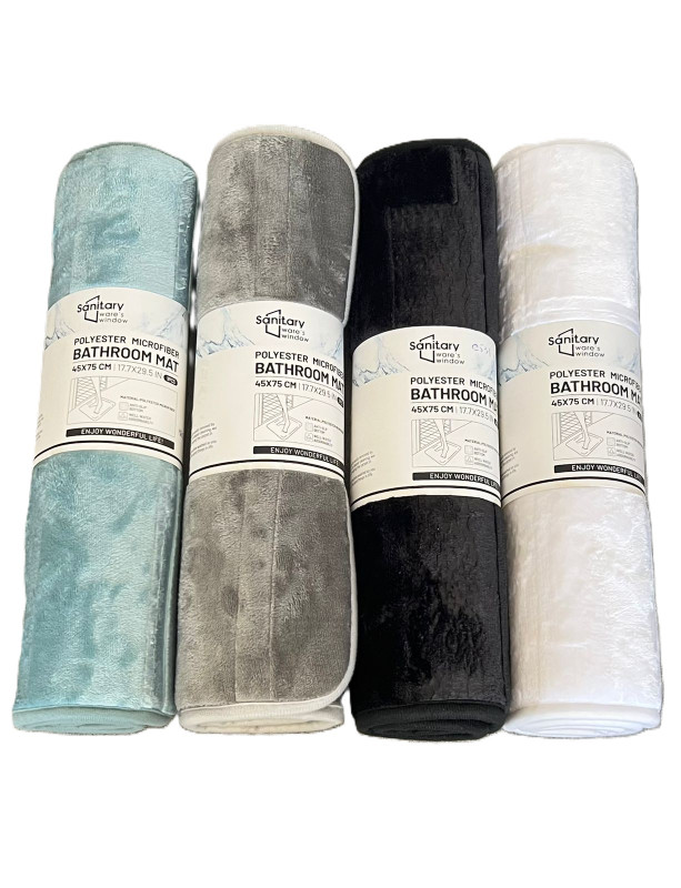 Tapis salle de bain en microfibre 45*75cm