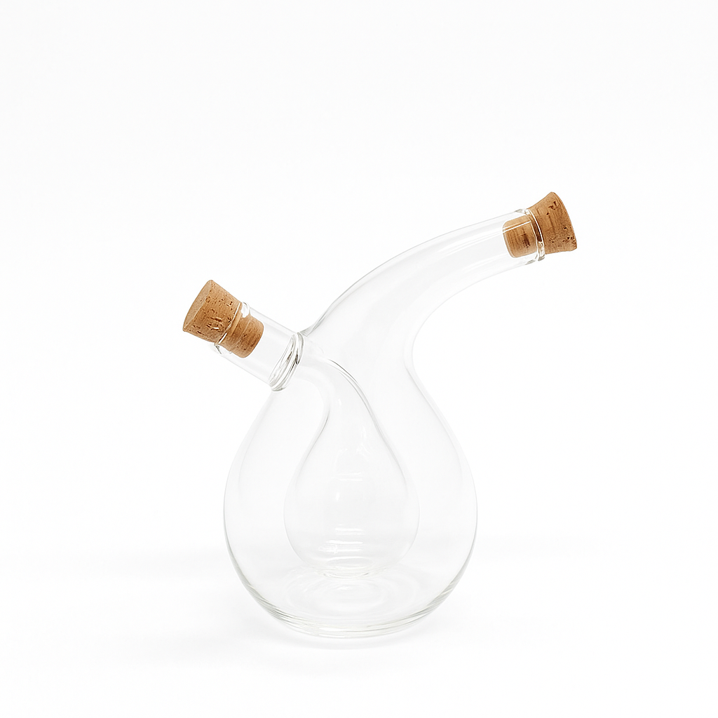 Huilier & Vinaigrier Double en Verre