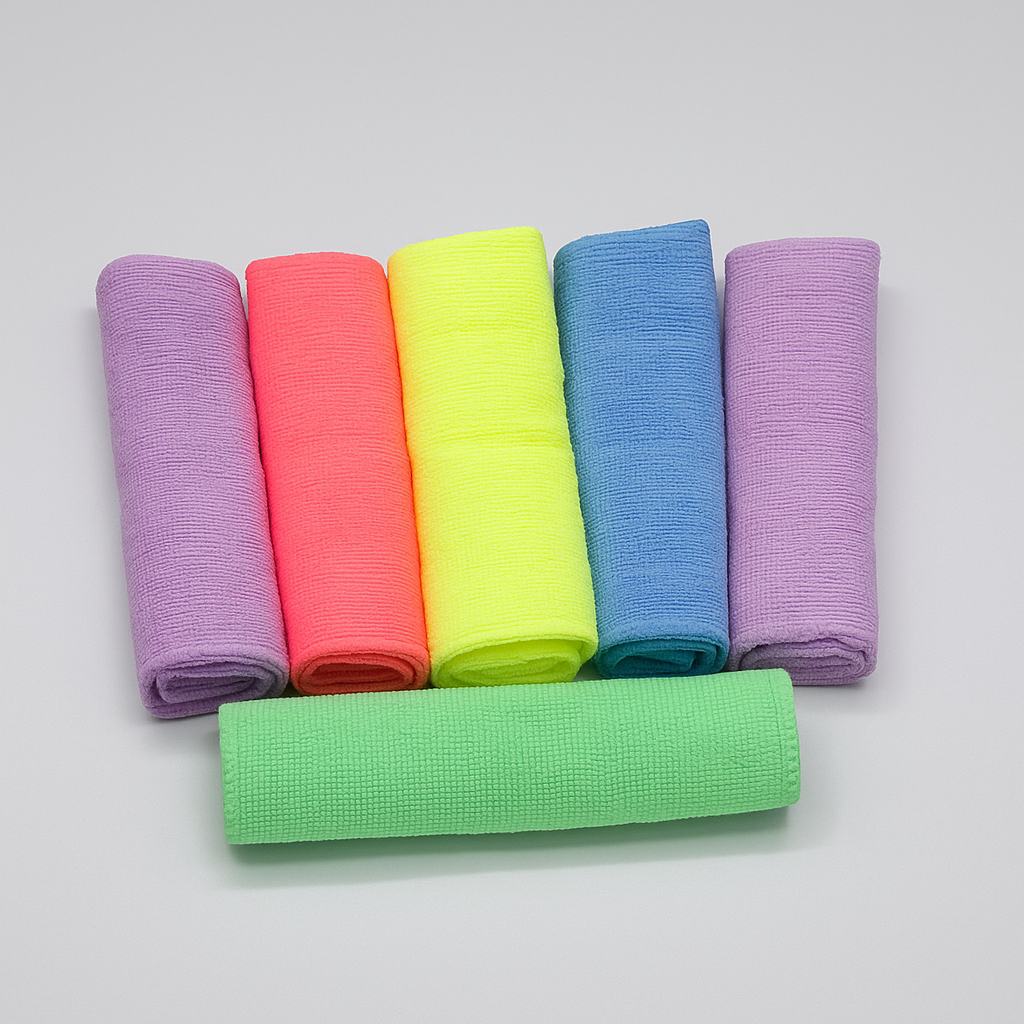 Lot de 6 Serviettes en Microfibre Ultra-Absorbantes – Polyvalentes et Durables