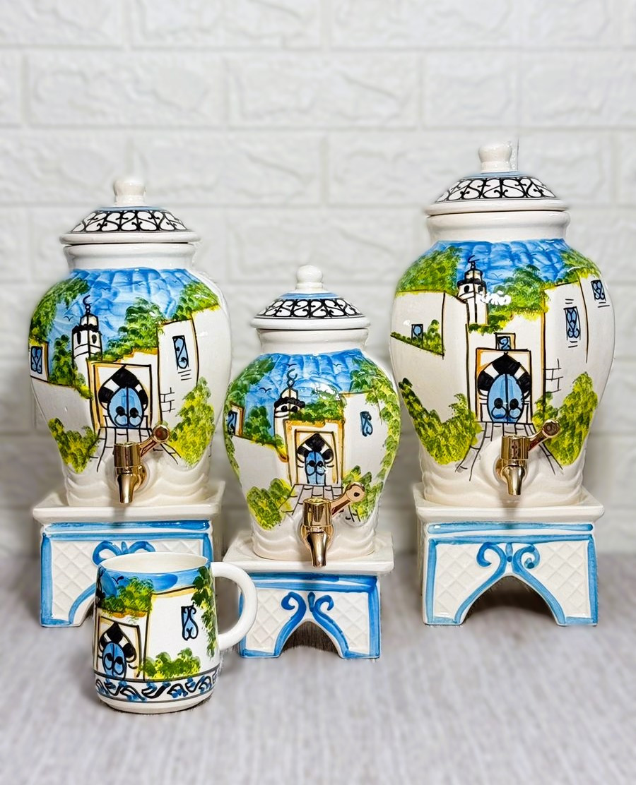 Jarre huile d'olive FOKHAR avec robinet