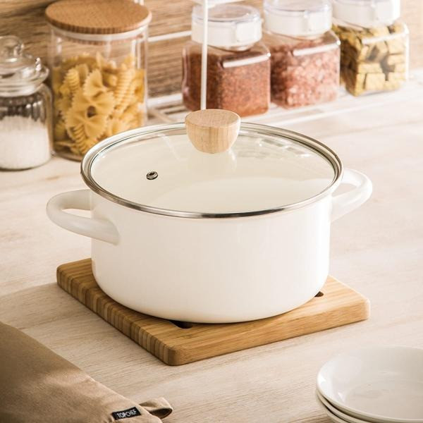 Faitout motli blanc 20cm