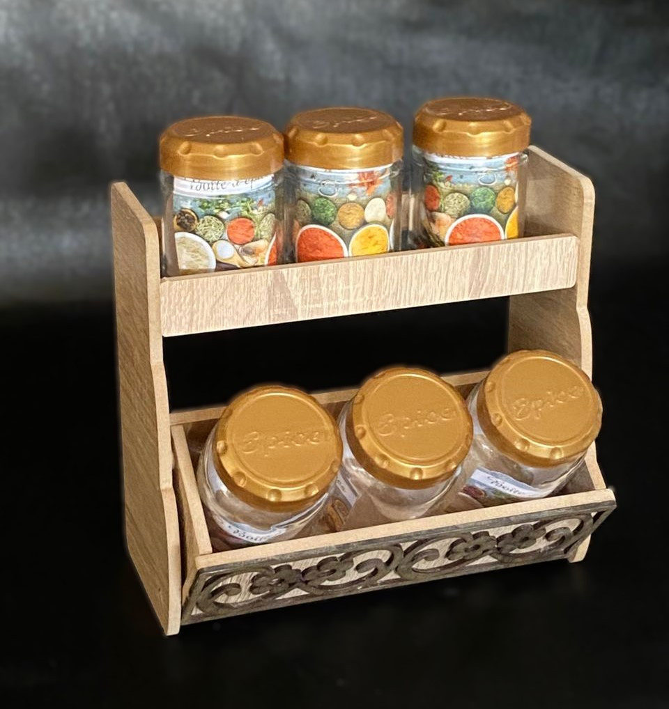 Set porte épices en bois