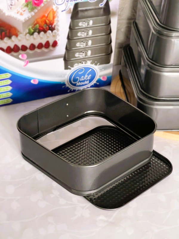 Moule à cake 5pcs en acier inoxydable forme carré