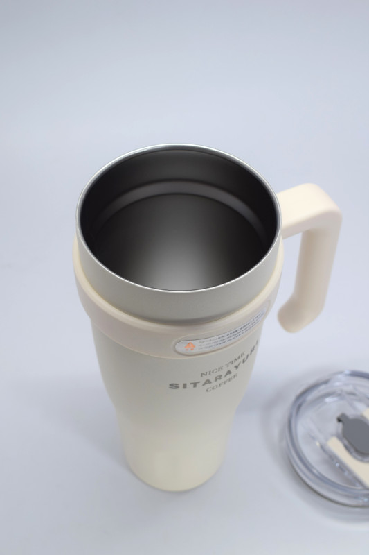 Goblet thermos isotherme en acier inoxydable avec paille en inox "SITARAYURI"