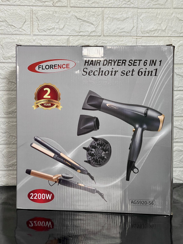 Coffret Cheveux 6 en 1 Florence 2200W