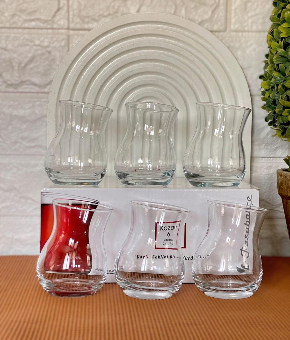 Service 6 verres à thé PASABAHCE